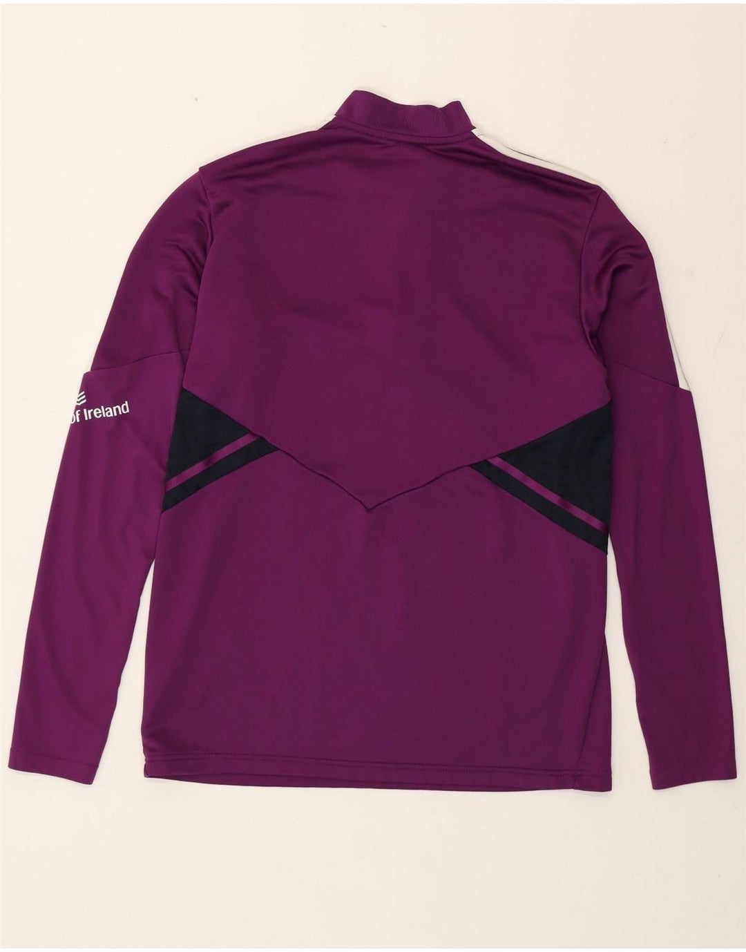 Adidas Mens Munster Rugby Pullover Tracksuit Top Large Purple Colourblock