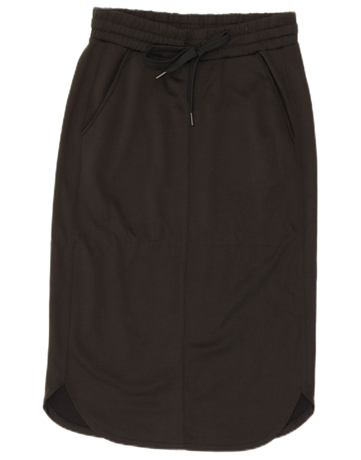 BENETTON Womens Midi Skirt Small W27  Khaki Polyester