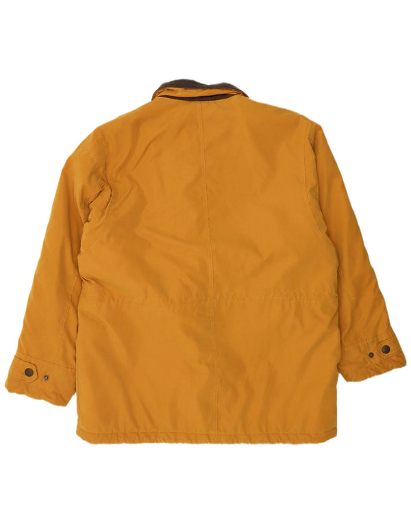 St. Bernard Mens Windbreaker Jacket UK 40 Large Yellow Nylon