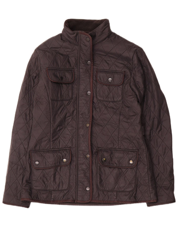 Barbour Womens Quilted Utility Jacket UK 12 Medium Black