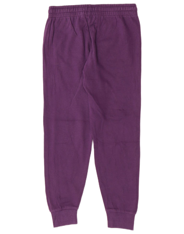 Kappa Womens Tracksuit Trousers Joggers UK 14 Large Purple Cotton