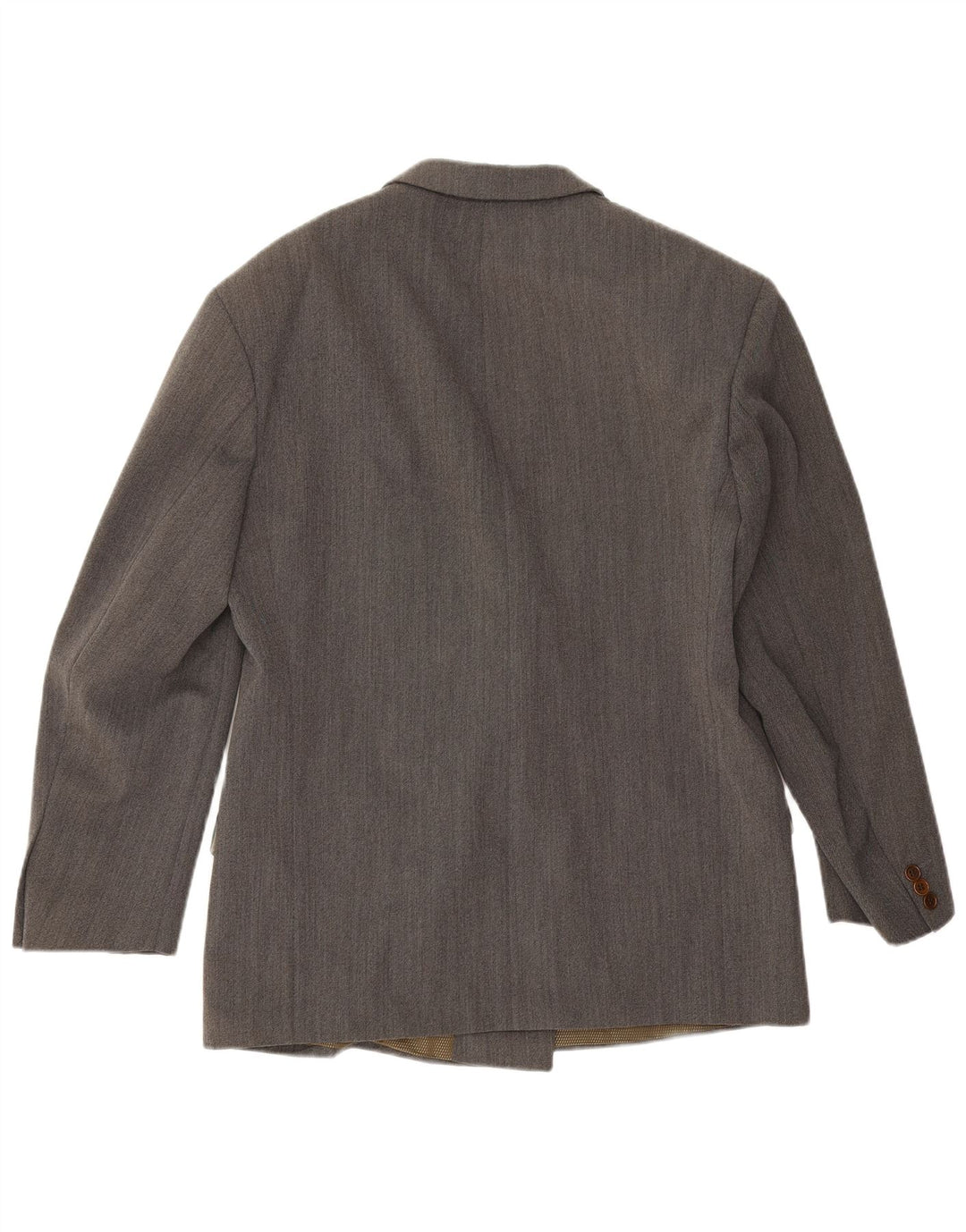 Vintage Mens Double Breasted Blazer Jacket IT 50 Large Grey Wool