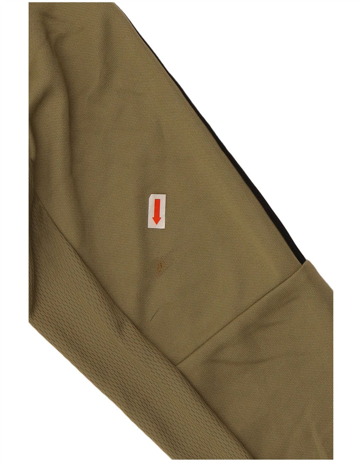 ADIDAS Mens Aeroready Tracksuit Top Jacket Small Khaki Polyester