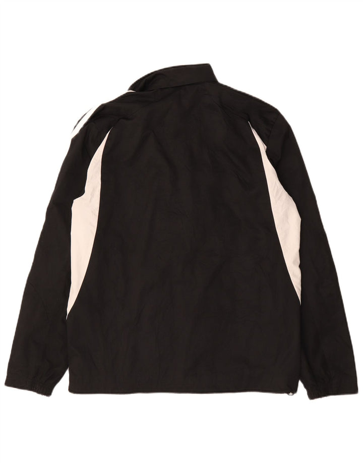 Adidas Mens Rain Jacket UK 36 Small Black Colourblock Polyester