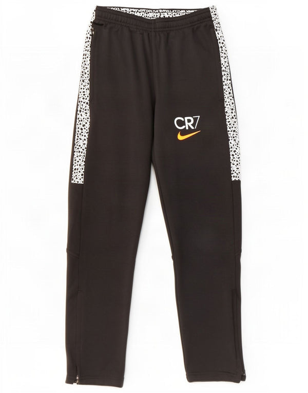 Nike Boys CR7 Tracksuit Trousers 10-11 Years Medium Black Colourblock