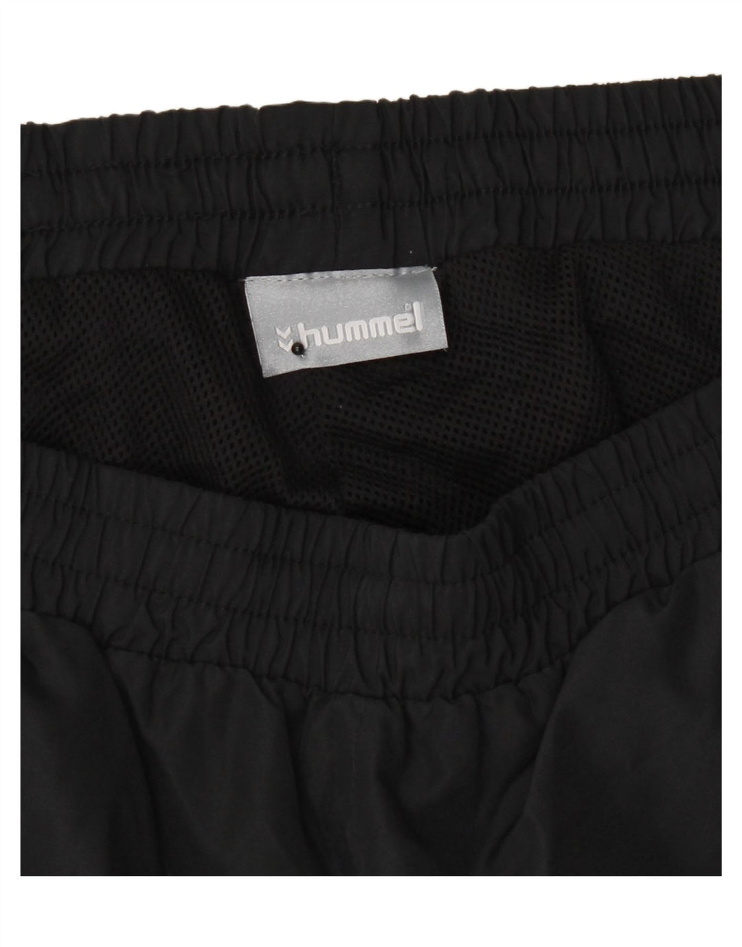 HUMMEL Mens Graphic Tracksuit Trousers XL  Black Colourblock Polyester Vintage Hummel and Second-Hand Hummel from Messina Hembry 
