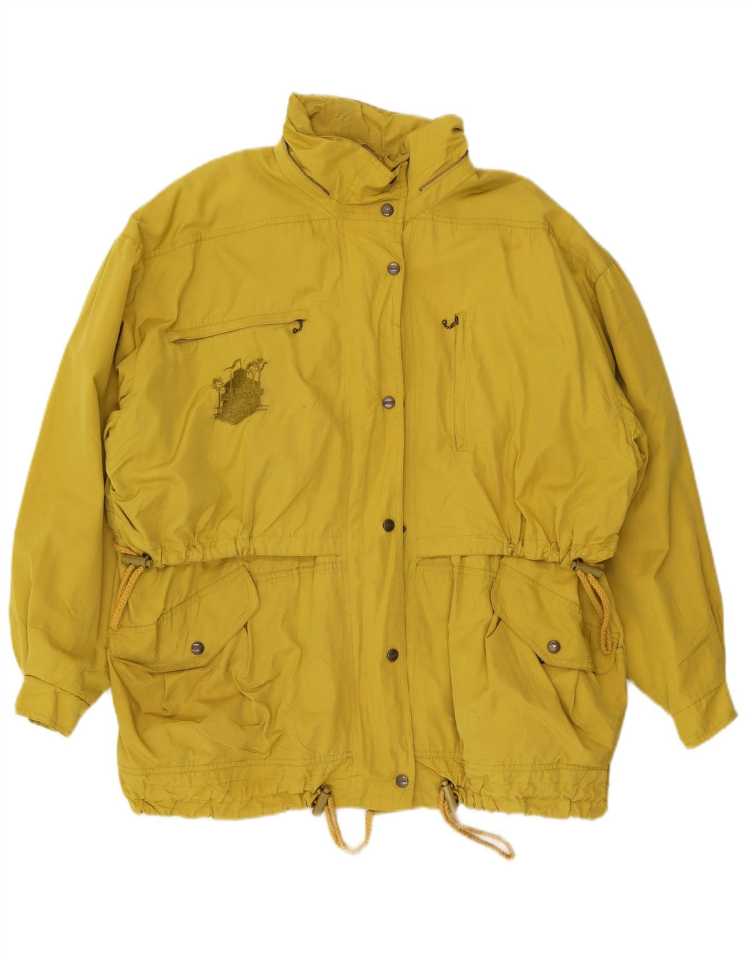 HEAD Womens Oversized Windbreaker Jacket UK 20 2XL Yellow