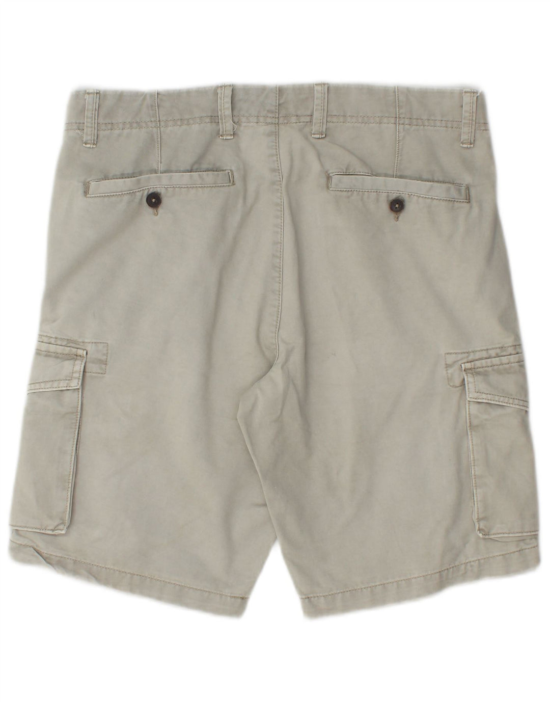 OVS Mens Cargo Shorts IT 48 Medium W33 Grey Cotton