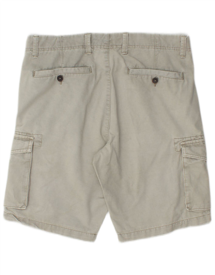OVS Mens Cargo Shorts IT 48 Medium W33 Grey Cotton