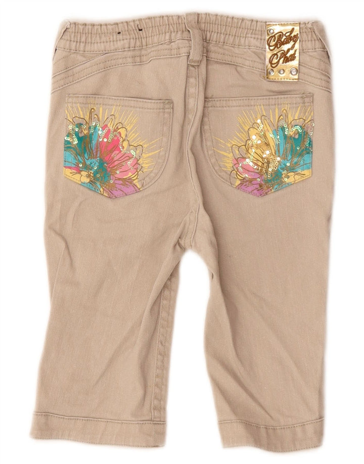 BABY PHAT Boys Bermuda Shorts 5-6 Years W24 Beige Ramie