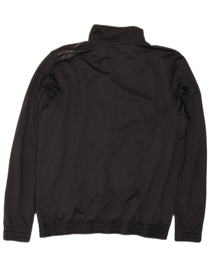 REEBOK Mens Graphic Tracksuit Top Jacket Medium Black Polyester