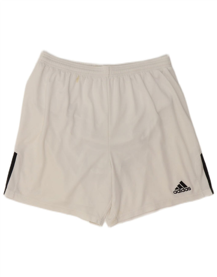 Adidas Mens Sport Shorts Large White Colourblock Polyester