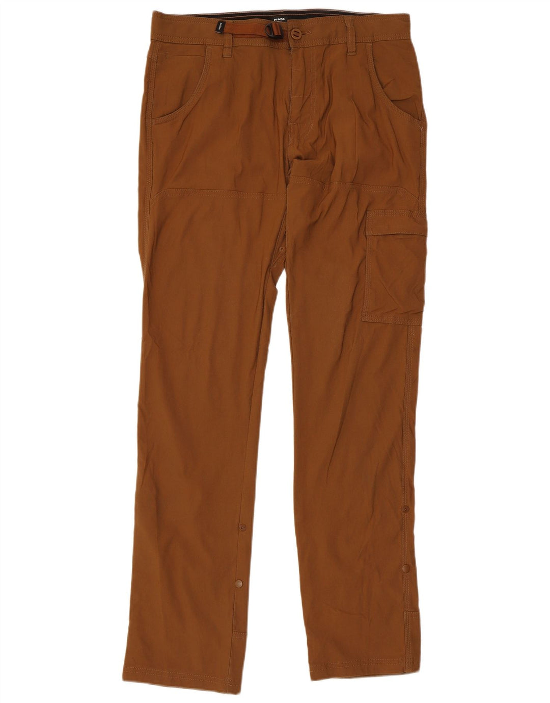 Prana Mens Slim Fit Cargo Trousers W31 L32 Brown Nylon