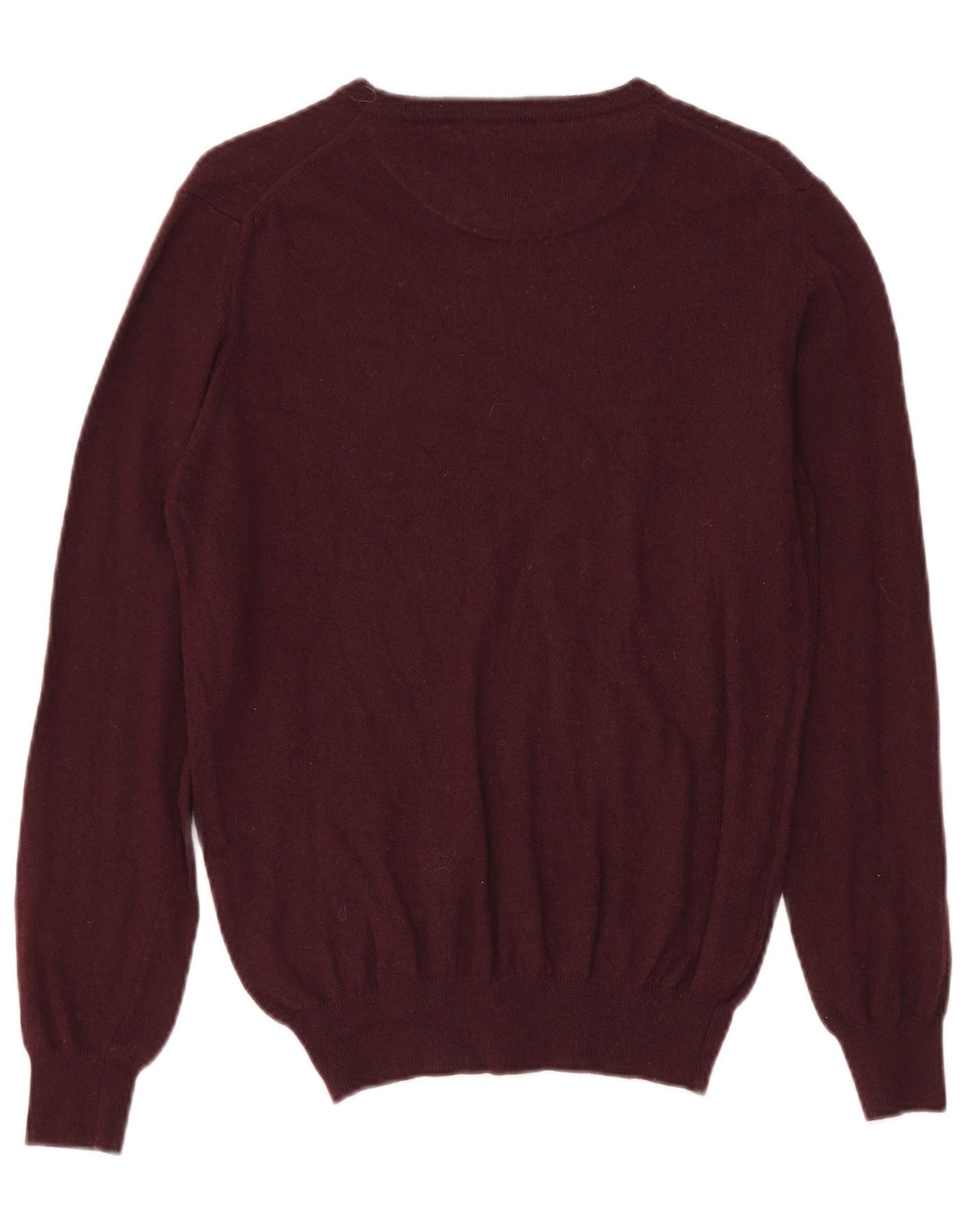 Harmont & Blaine Mens Boat Neck Jumper Sweater Small Maroon Wool