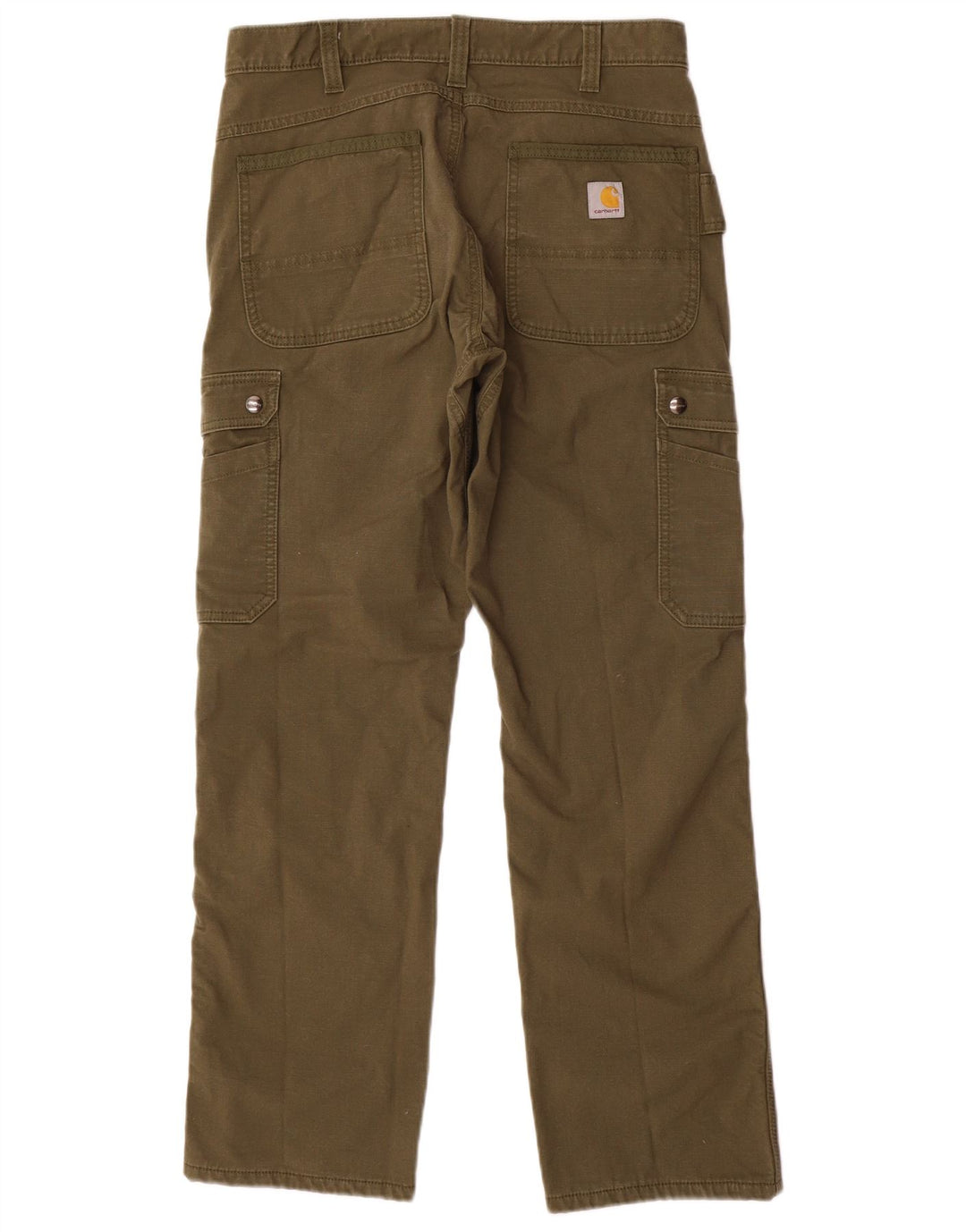 Carhartt Mens Relaxed Fit Cargo Trousers W32 L32 Khaki Cotton