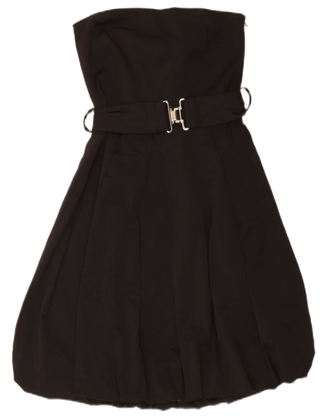 Zara Womens Strapless Bubble Dress UK 10 Small Black Polyester
