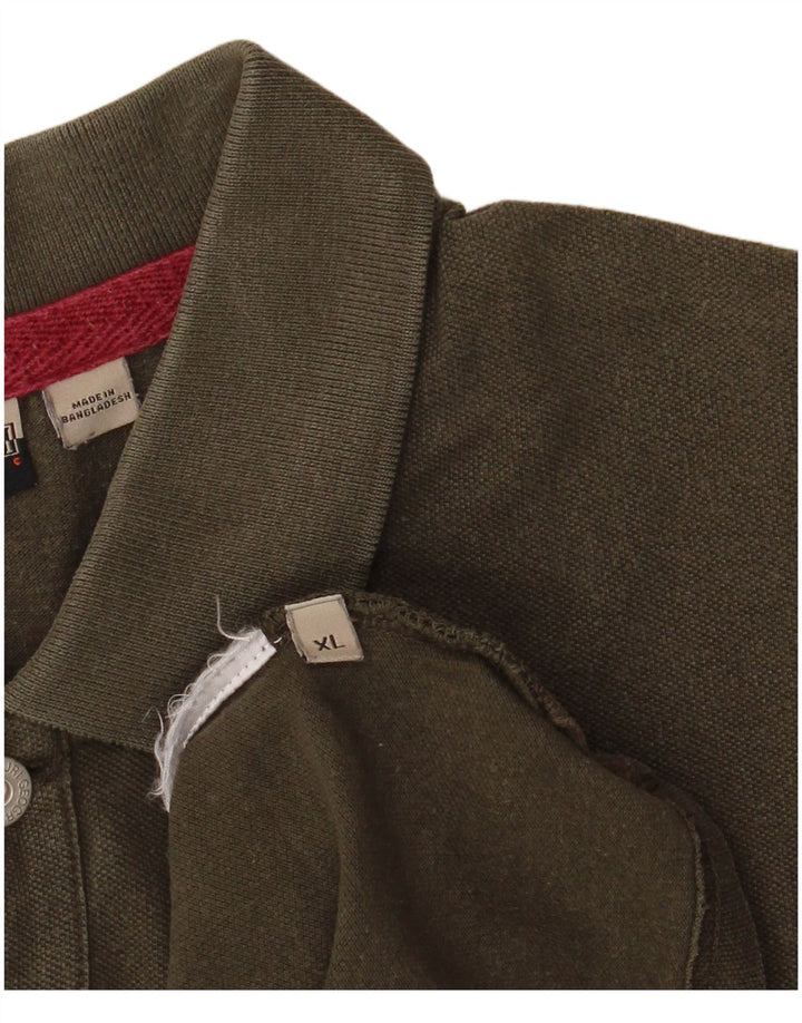 NAPAPIJRI Mens Polo Shirt XL Khaki