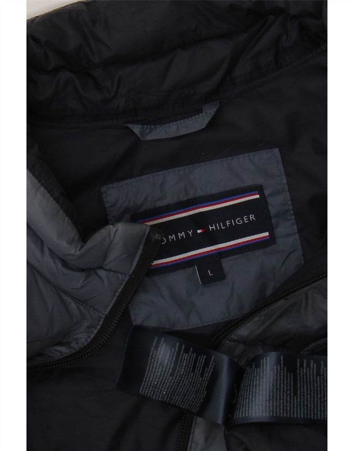 Tommy Hilfiger Mens Padded Jacket UK 40 Large Navy Blue Polyamide