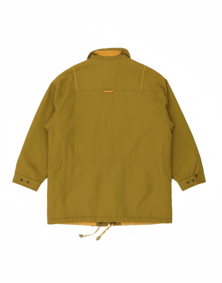 VINTAGE Womens Windbreaker Jacket EU 40 Medium Green Polyester