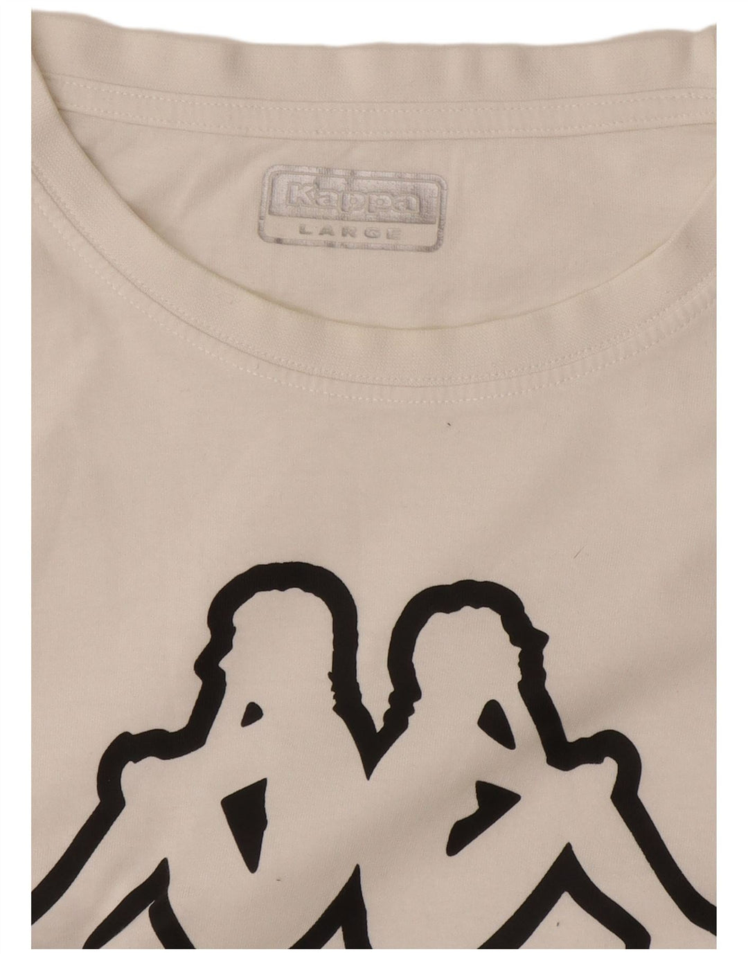 Kappa Mens Graphic T-Shirt Top Large White