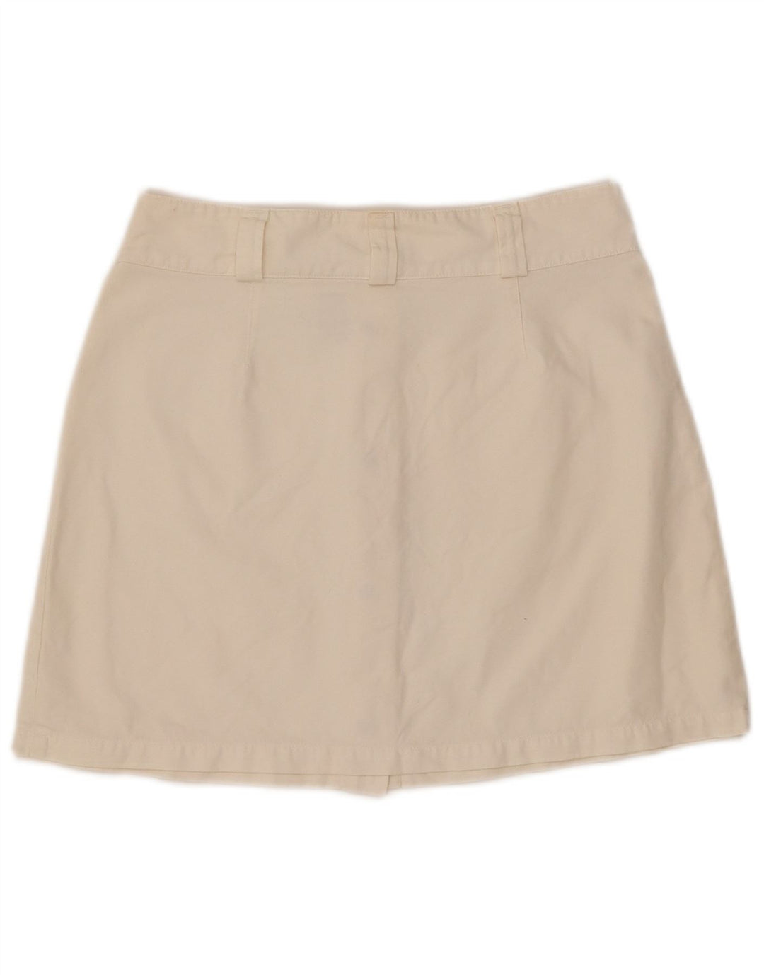CALVIN KLEIN Womens Mini Skirt W30 Medium Off White Cotton