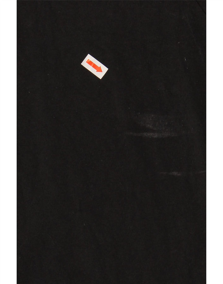 ADIDAS Womens Top Long Sleeve UK 16/18 Large Black Cotton