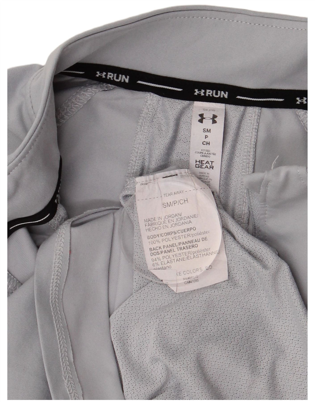 UNDER ARMOUR Womens Heat Gear Pullover Tracksuit Top UK 10 Small Grey