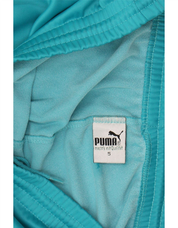 PUMA Womens Tracksuit Trousers Joggers UK 16 Large Blue Polyester