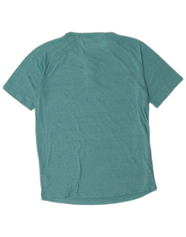 Hurley Boys T-Shirt Top 13-14 Years XL Turquoise Flecked Cotton