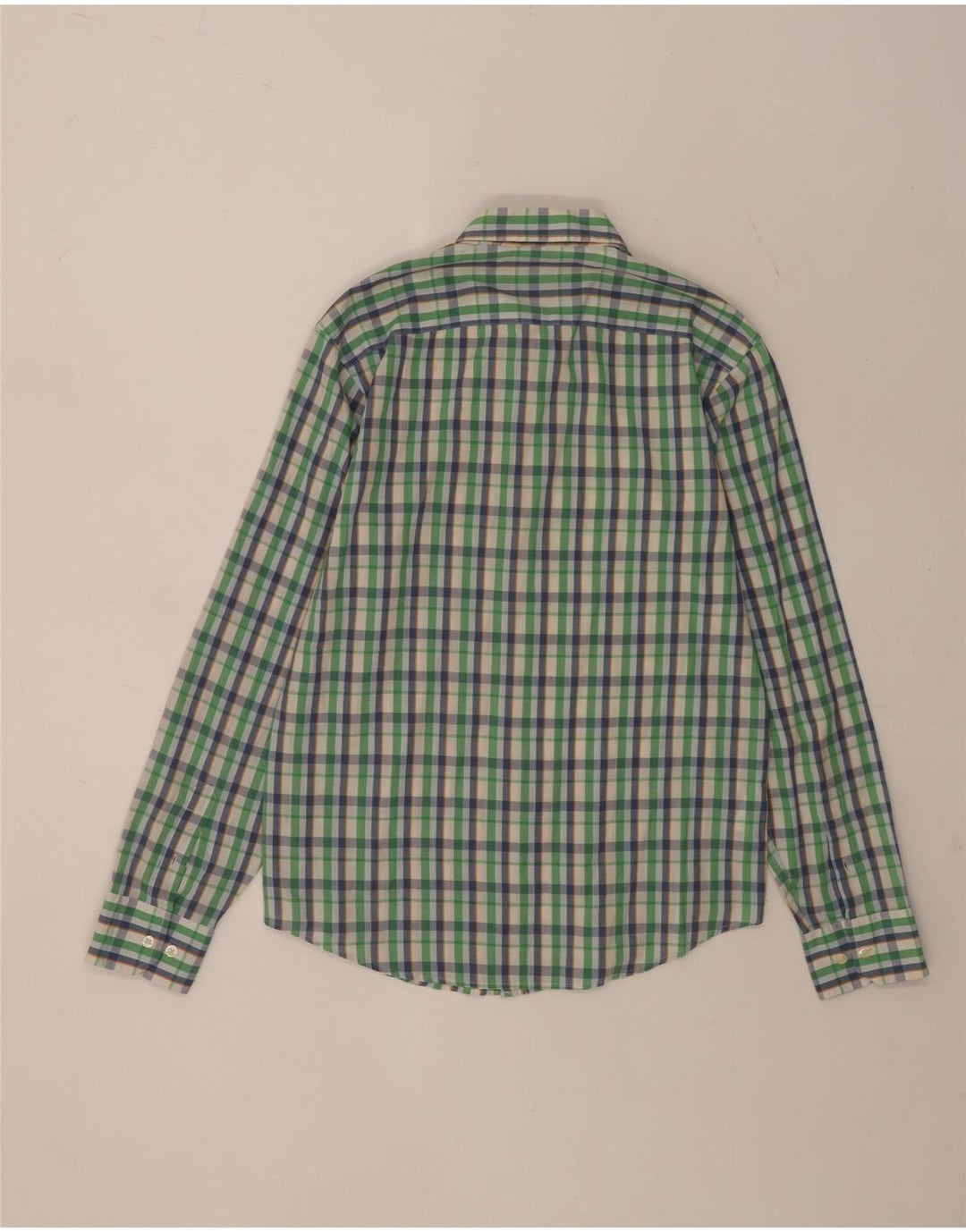 Penguin Mens Heritage Slim Fit Shirt Medium Green Check Cotton