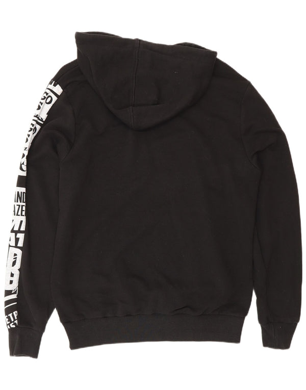 New Era Mens NBA Graphic Hoodie Jumper Medium Black Cotton