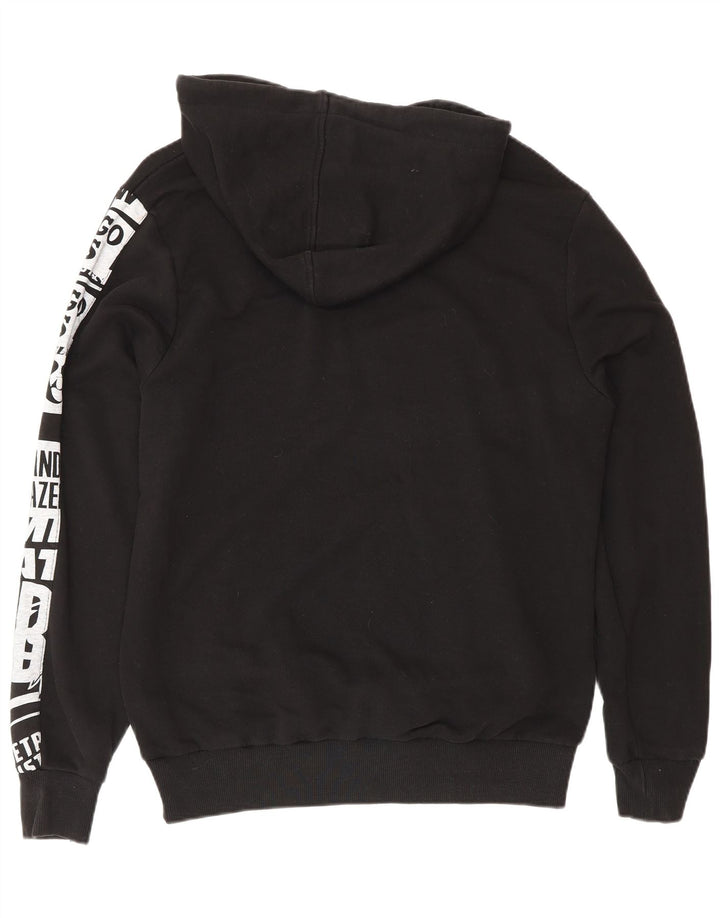 New Era Mens NBA Graphic Hoodie Jumper Medium Black Cotton