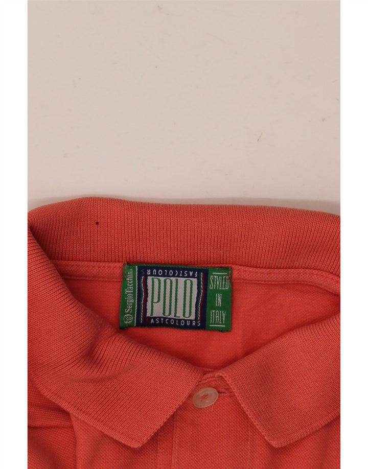 SERGIO TACCHINI Mens Polo Shirt Medium Orange