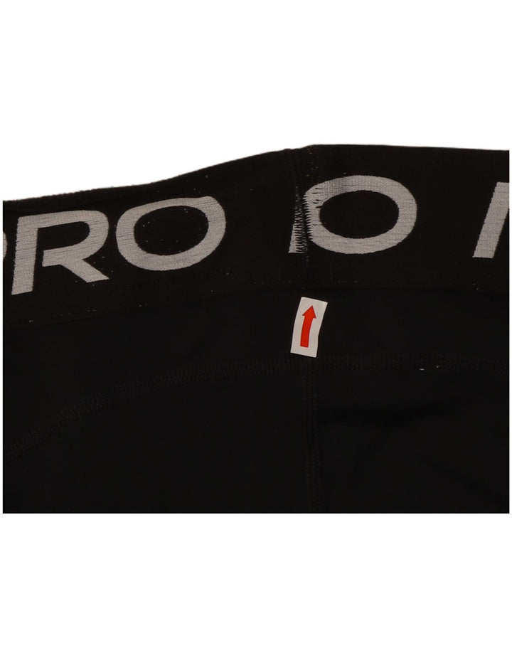 Nike Girls Graphic Leggings 12-13 Years Large Black