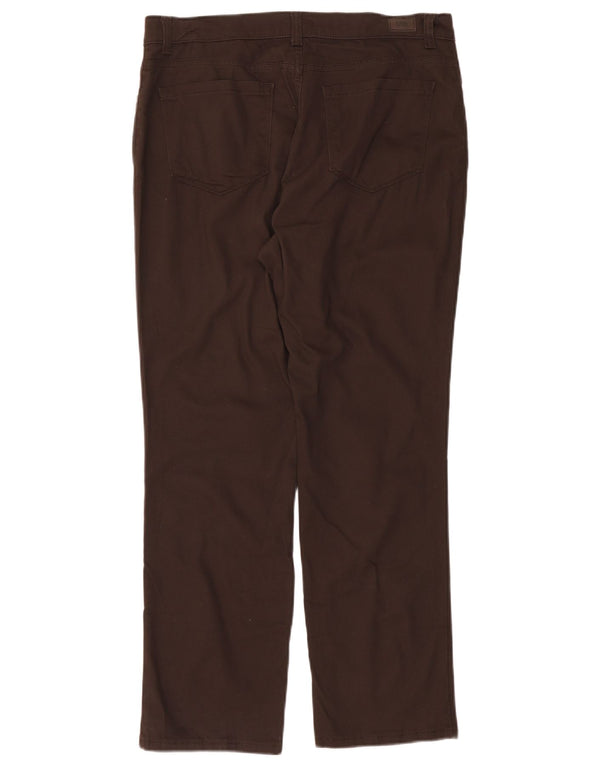 Lee Womens Classic Fit Straight Casual Trousers W34 L29 Brown