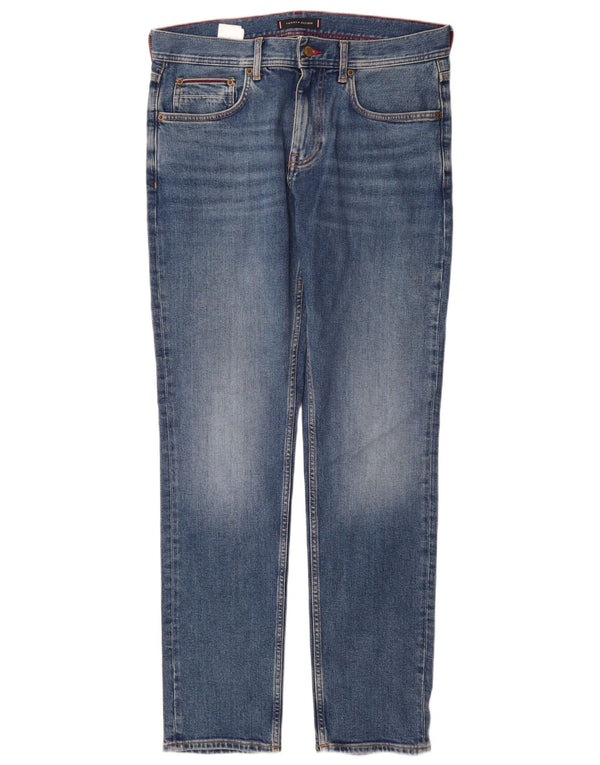 Tommy Hilfiger Mens Denton Straight Jeans W32 L32 Blue Cotton