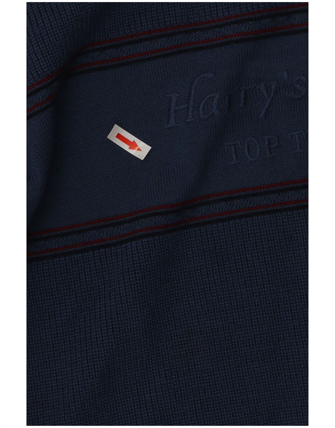 VINTAGE Mens Graphic Crew Neck Jumper Sweater XL Blue Wool