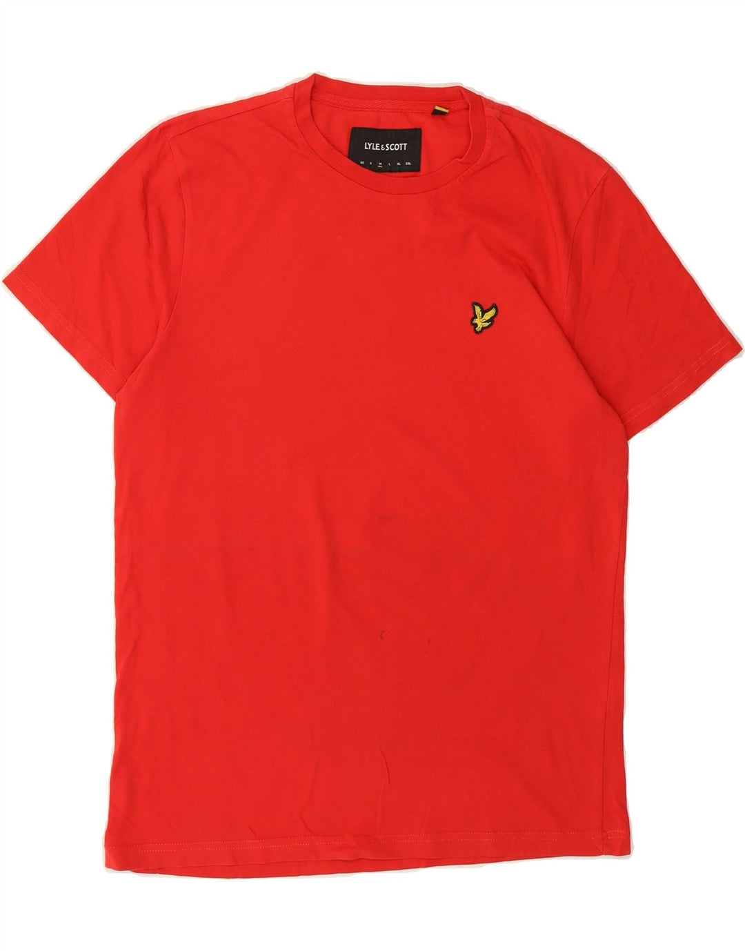 LYLE & SCOTT Mens T-Shirt Top Medium Red Cotton Vintage Lyle & Scott and Second-Hand Lyle & Scott from Messina Hembry 
