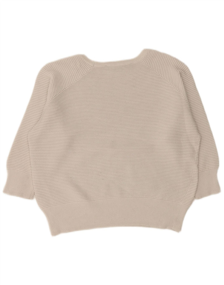 FRENCH CONNECTION Womens Boat Neck Jumper Sweater UK 10 Small White