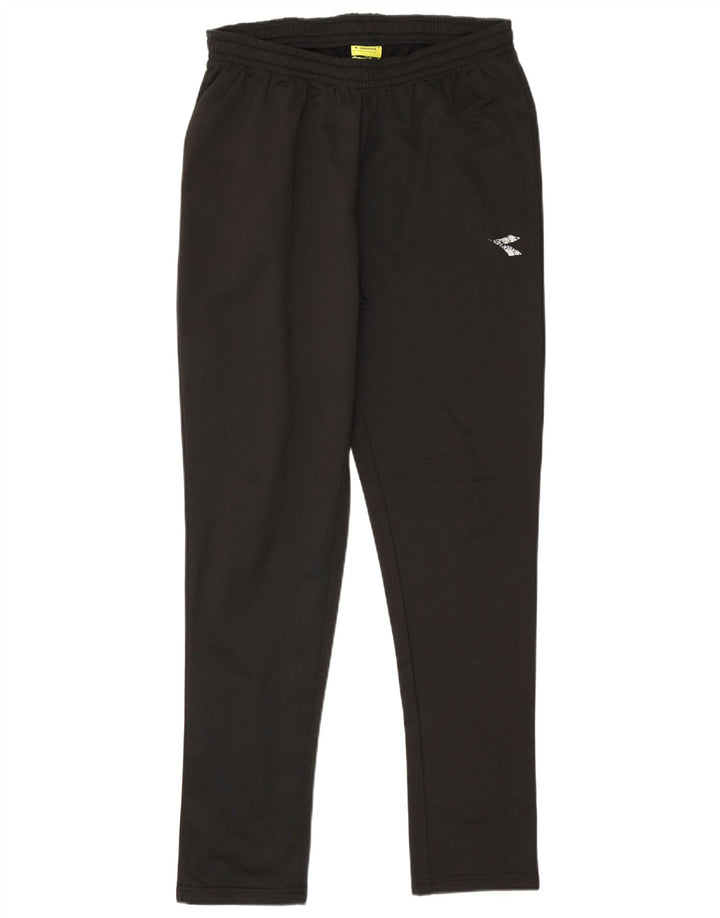 Diadora Mens Tracksuit Trousers Medium Black Polyester