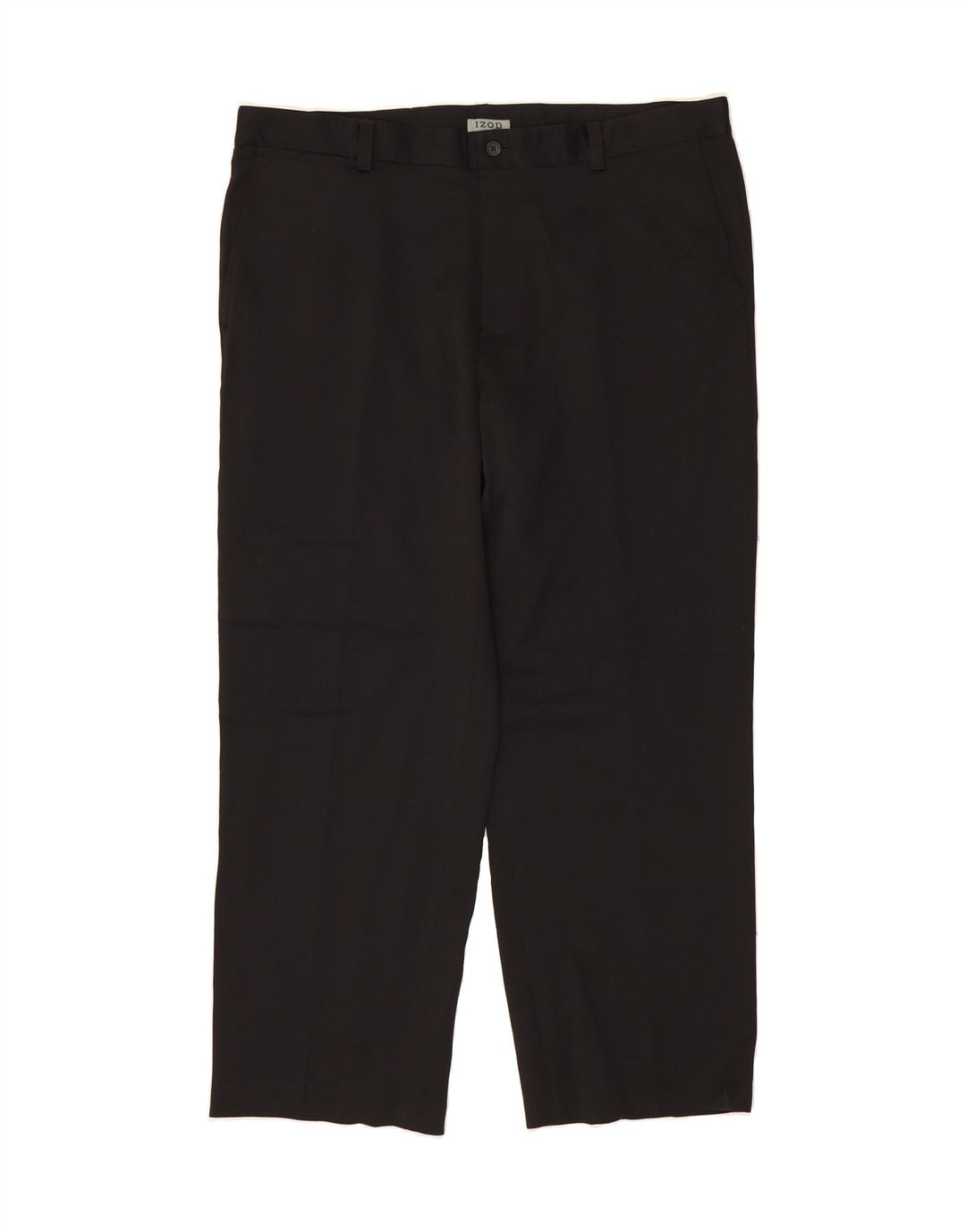 IZOD Mens Straight Chino Trousers W40 L30 Black Polyester Vintage Izod and Second-Hand Izod from Messina Hembry 