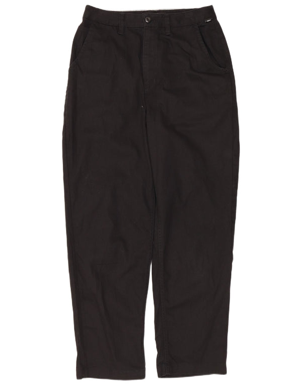 VANS Womens Tapered Chino Trousers W28 L27 Black Cotton