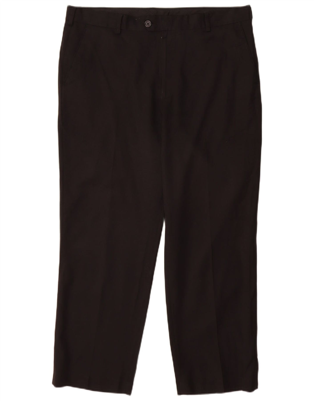 IZOD Mens Straight Suit Trousers W36 L29 Black Polyester