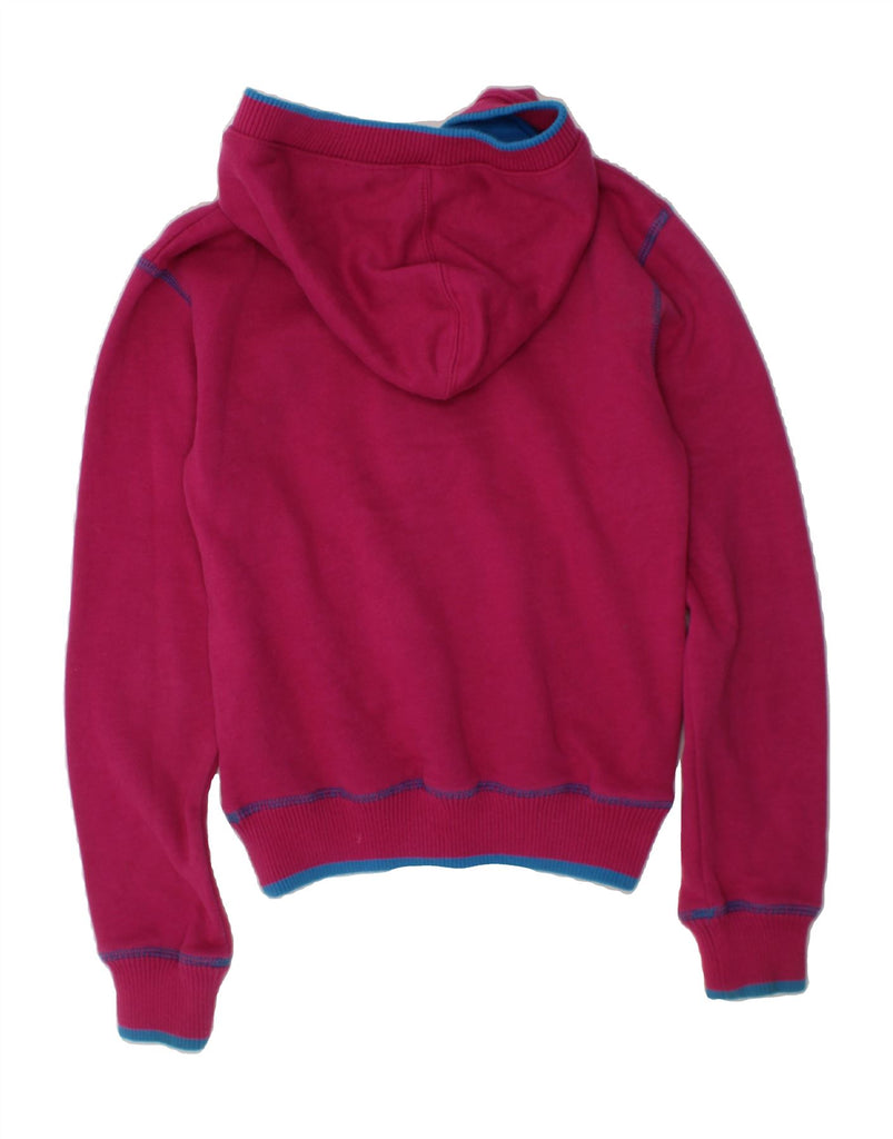 KICKERS Girls Hoodie Jumper 9-10 Years Medium Pink Cotton Vintage Kickers and Second-Hand Kickers from Messina Hembry 