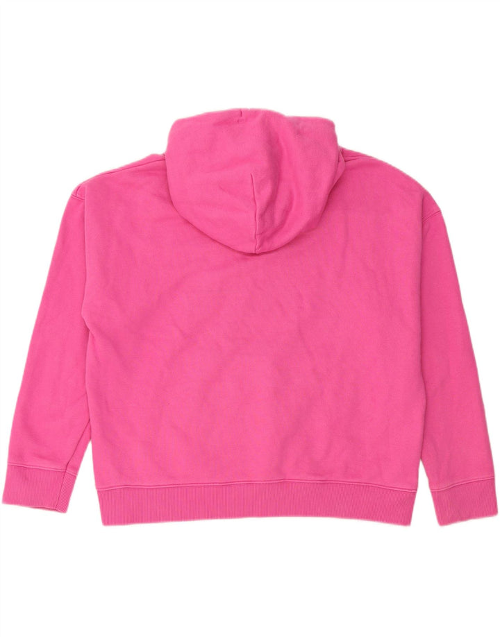 TOMMY HILFIGER Womens Hoodie Jumper UK 18 XL Pink Cotton