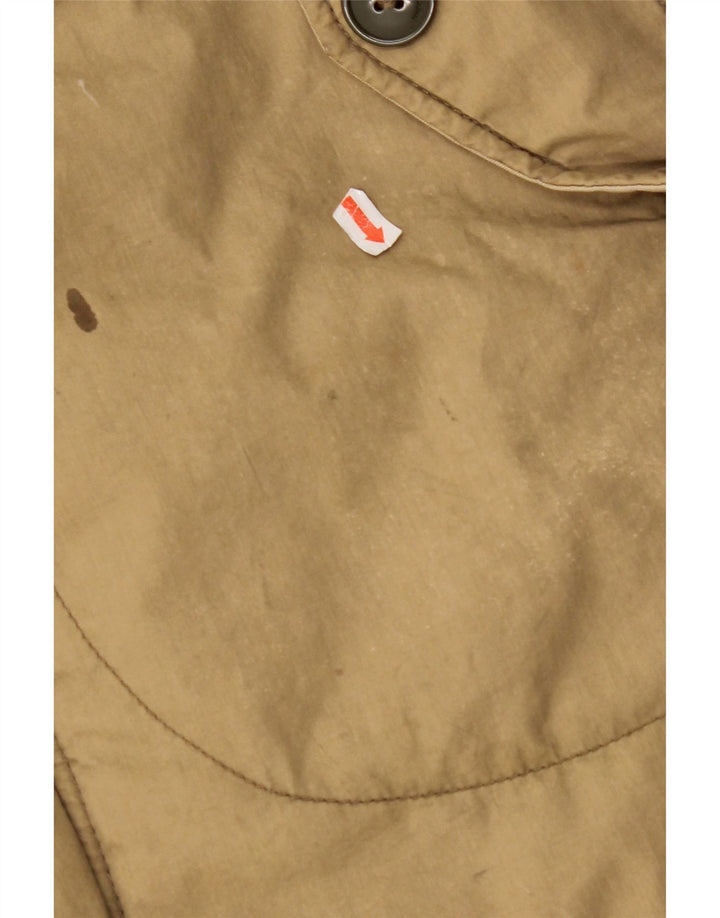 EDWIN Mens Padded Coat UK 38 Medium Beige Cotton