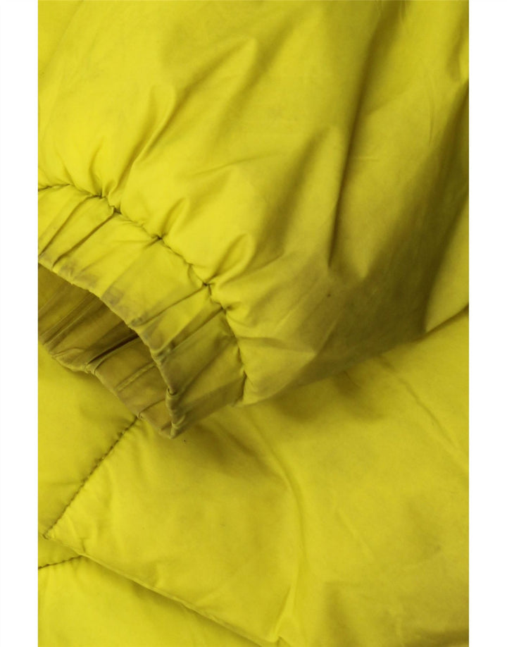 Zara Mens Loose Fit Padded Jacket UK 36 Small Yellow Polyester
