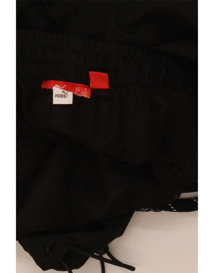 Puma Mens Graphic Capri Tracksuit Trousers Small  Black
