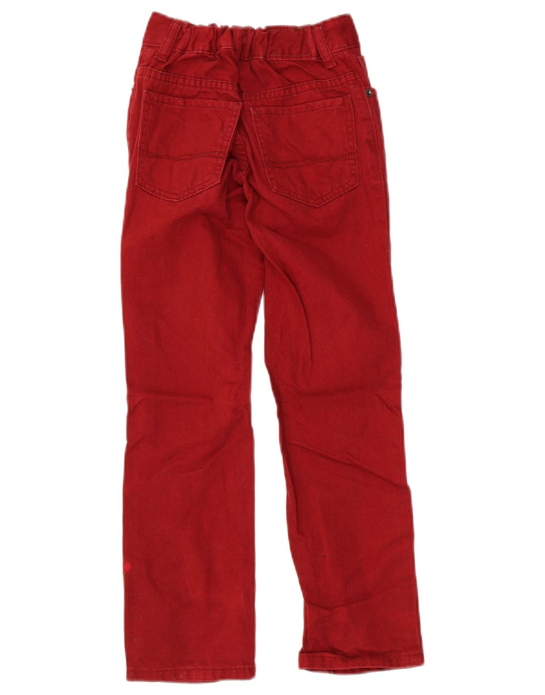 TOMMY HILFIGER Boys Straight Jeans 6-7 Years W22 L22 Burgundy Cotton