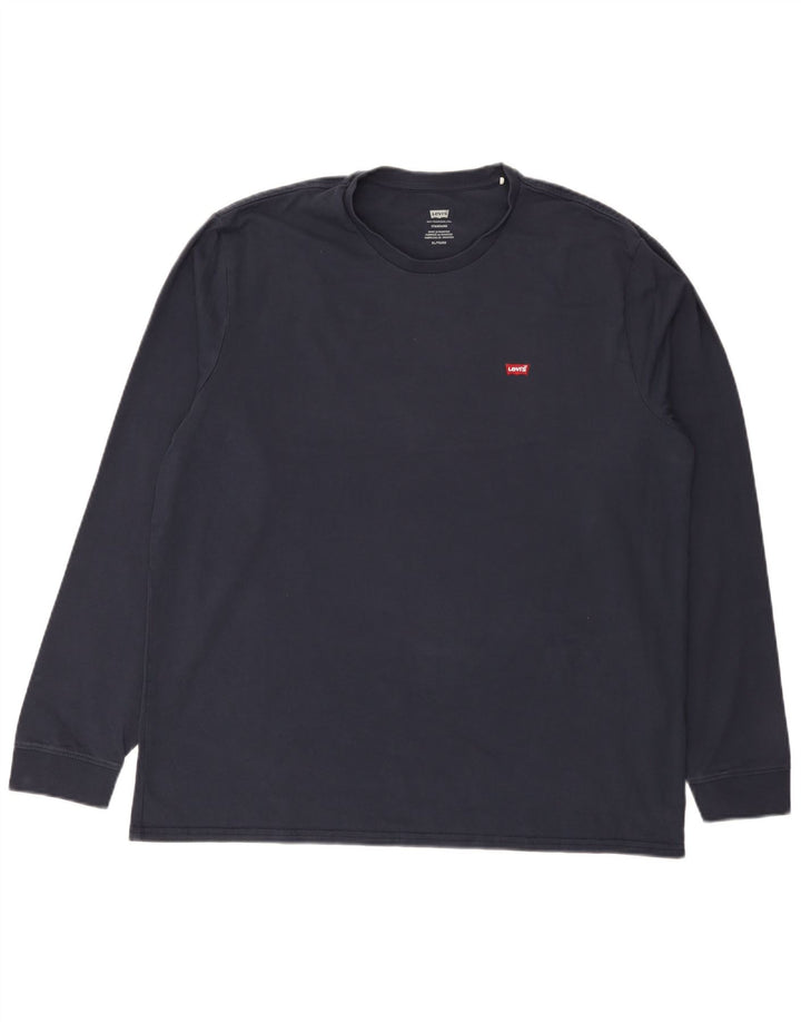 Levi's Mens Standard Top Long Sleeve XL Navy Blue Cotton